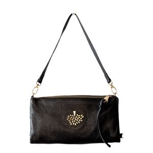 Mulberry Convertible Fold Over Brown Leather Cross Body/Clutch Bag